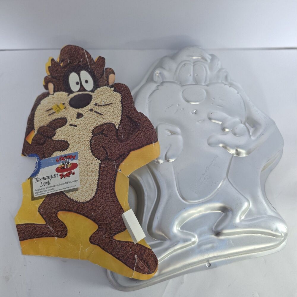 New VTG Wilton 1995 Looney Tunes Tasmanian Devil Cake Pan Mold 2105-1236 Taz